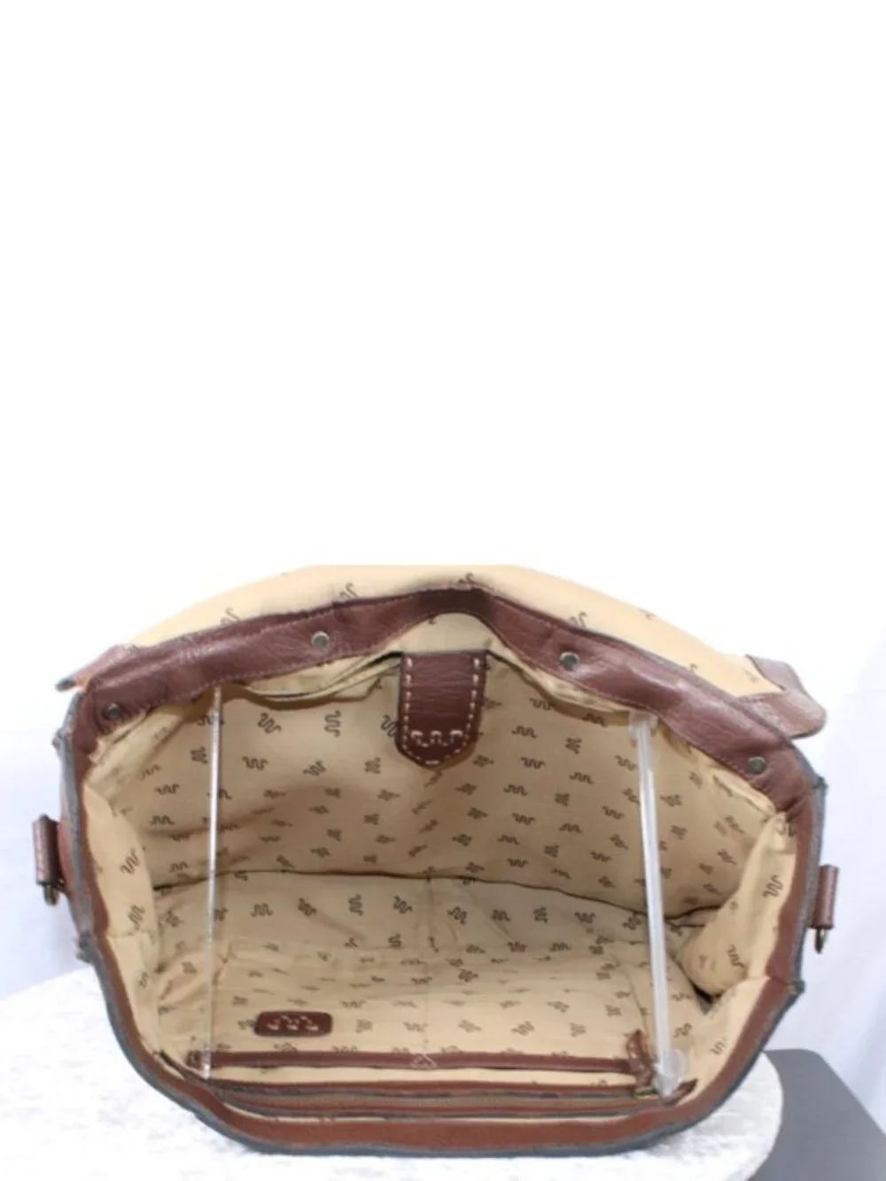King Ranch Leather Messenger Briefcase Laptop Bag Brown Crossbody Satchel